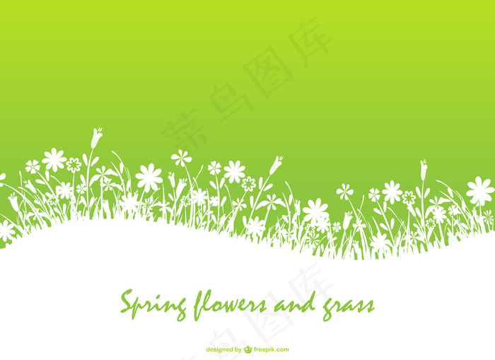 绿色背景矢量图