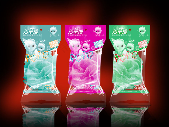 塑料包装袋效果分层图（原创）psd模版下载