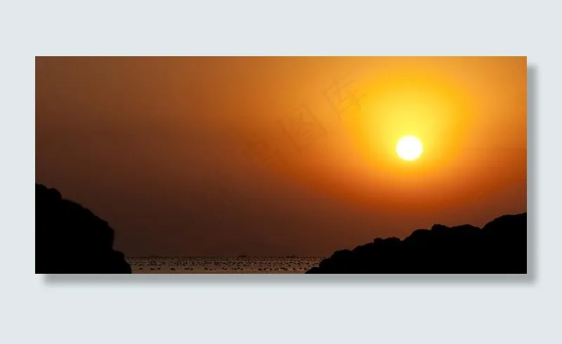 海上日出图片