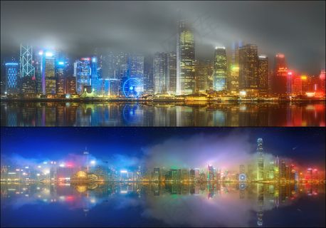 美丽维多利亚夜景