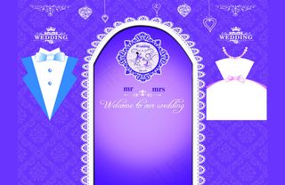 婚礼甜品区背景板