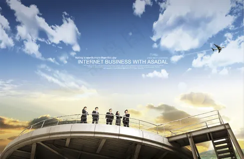 企业文化职场背景高清psd分层图