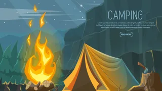 扁平城市野外矢量背景