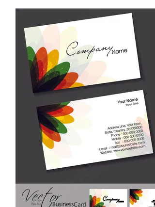 彩卡设计08矢量