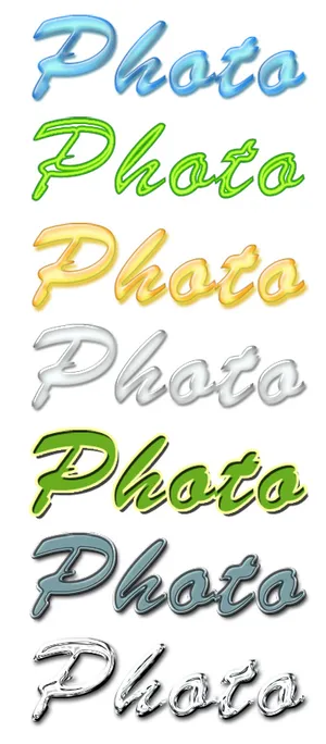 水晶钻石字 果冻字