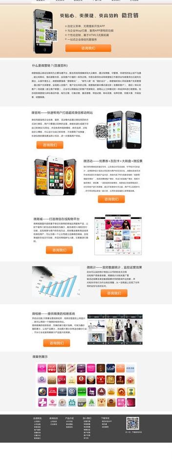 微信营销网页模板图片psd模版下载