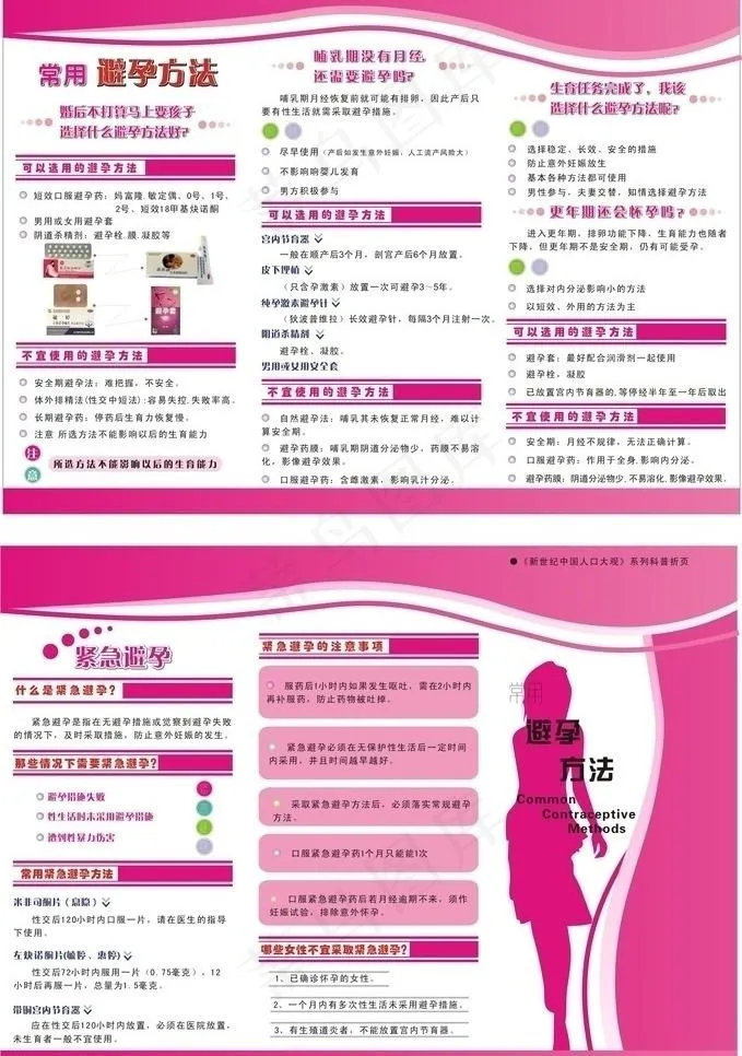 计划生育画册psd模版下载