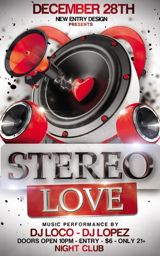 情人节派对海报