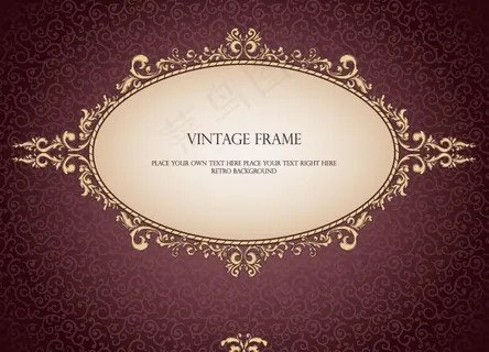 华丽欧式花纹边框图片