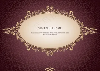 华丽欧式花纹边框图片