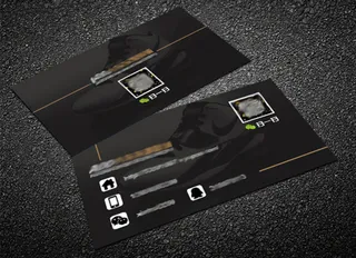 高级灰鞋店名片