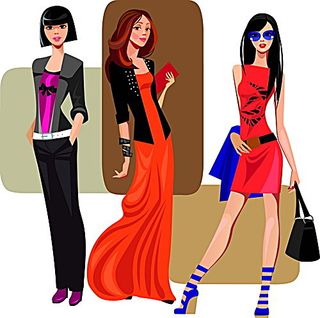 性感时尚女性插画