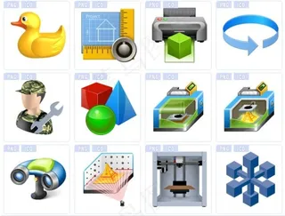 3D科技立体图标下载