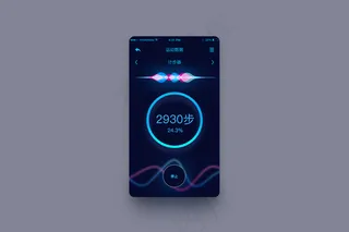 个人运动数据界面