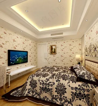 别墅卧室效果图