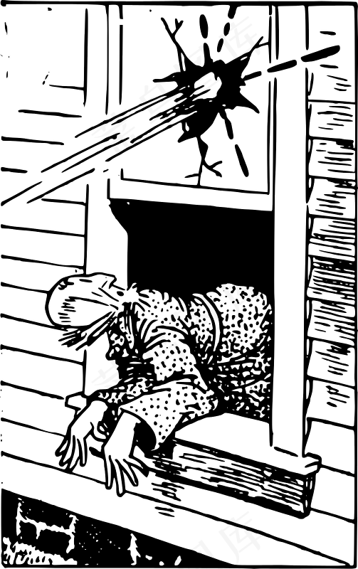 棒球击中一个窗口