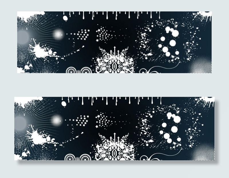 墨迹 颓废常用边框分层素材图片