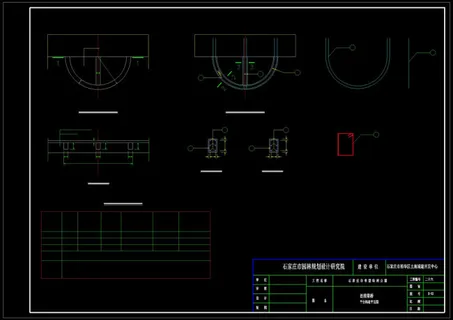 平台构造图cad图素材