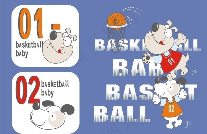 狗狗打篮球图片