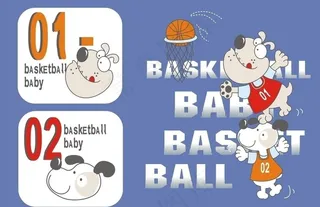 狗狗打篮球图片