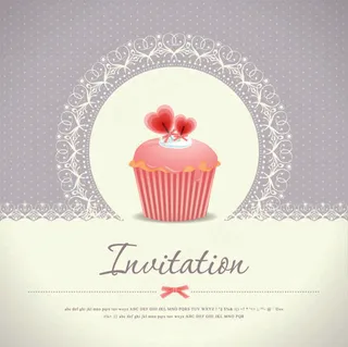 可爱的糕点包装——矢量素材