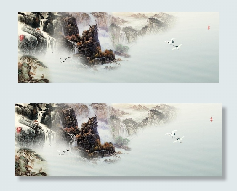 国画山水图片(6922X2840(DPI:72))psd模版下载