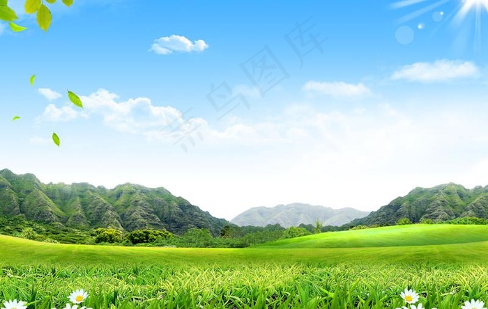 春天自然风景PSD素材