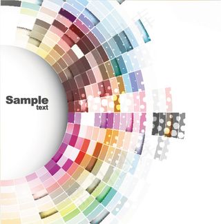 多彩圆环矢量源件