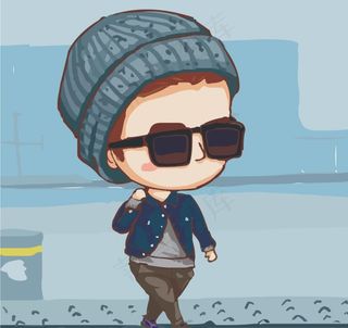 韩国偶像卡通 男神卡