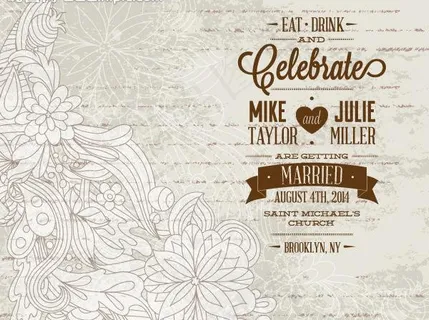 婚礼请柬背景图片