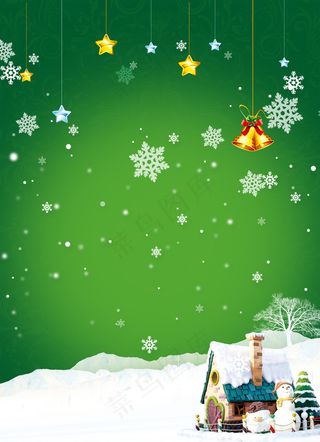 雪花  圣诞  海报 banner 背景