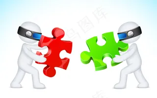 3D小人商务主题