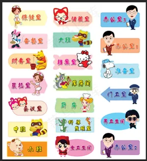 幼儿园科室牌图片