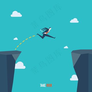 卡通商业精英矢量图片