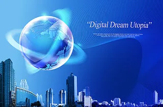 科技展板背景素材