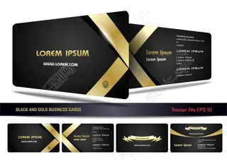 黑色质感名片设计企业名片