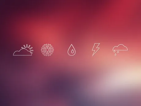 天气图标源文件psd模版下载