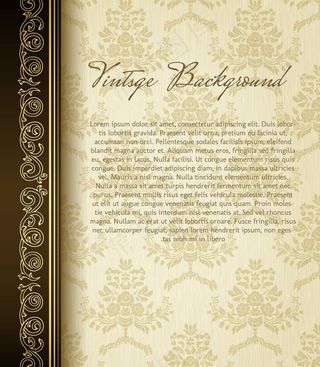 复古华丽花纹背景图片