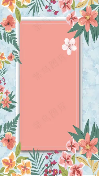 春季促销背景宣传海报素材