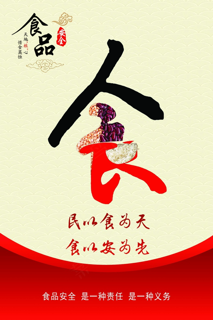 饭店展板海报 食品安全