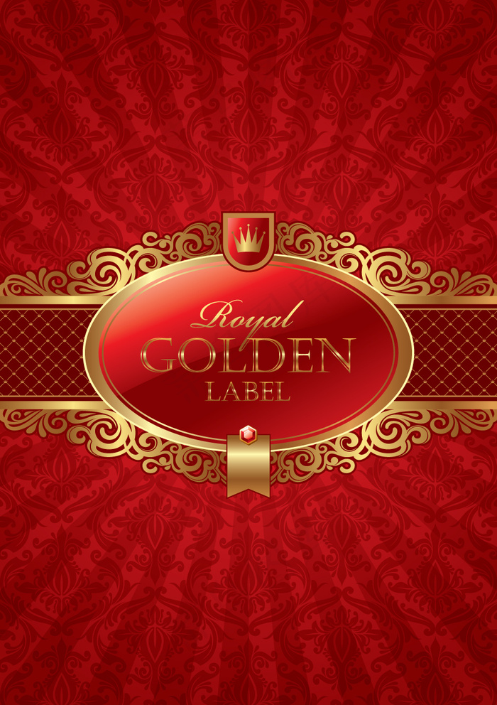 欧式花纹装饰边框矢量素材