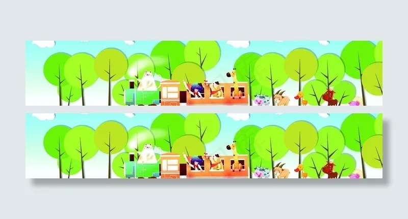 夏天 小火车图片