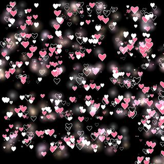 爱心星光免费素材背景