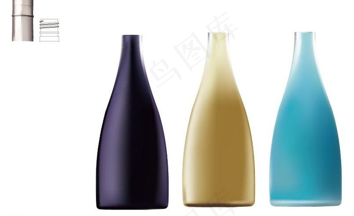 瓶子ai 色系模版图片