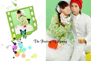 精致情结影骑婚纱摄影PSD分