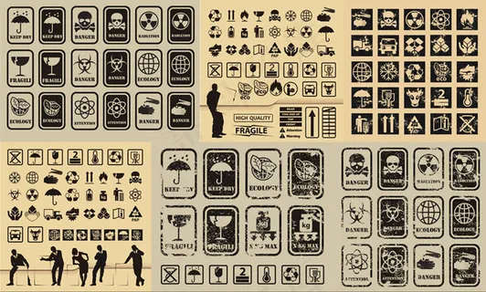 复古的实际标签矢量素材