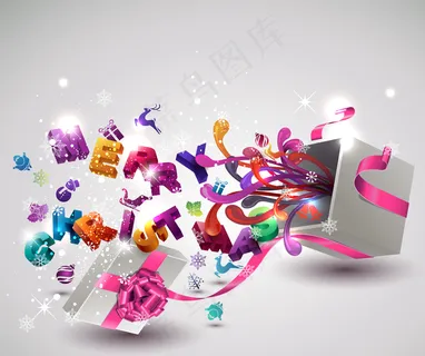 时尚的新年贺卡背景矢量素材