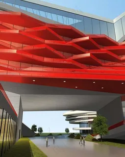 未来世界科幻商业建筑效果图图片