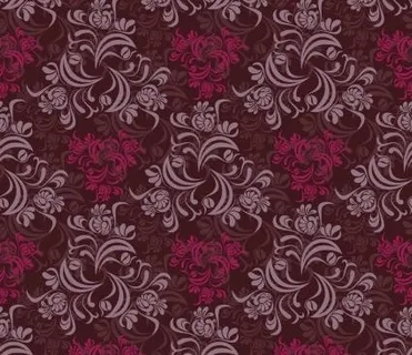 无缝花卉背景矢量