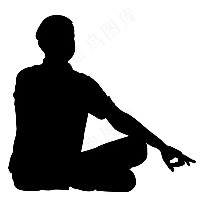 瑜伽的人的形状eps,ai矢量模版下载